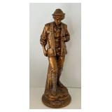 Antique Late 19th c by Eutrope Bouret Sans Famille Figurine - Bronze Boy In Hat