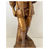 Antique Late 19th c by Eutrope Bouret Sans Famille Figurine - Bronze Boy In Hat