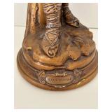 Antique Late 19th c by Eutrope Bouret Sans Famille Figurine - Bronze Boy In Hat