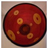 Extra Tall Modern Red Artisan Glass Vase
