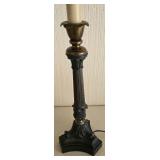 Antique Empire-Style Columnar Table Lamps - Pair
