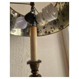 Antique Empire-Style Columnar Table Lamps - Pair