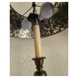 Antique Empire-Style Columnar Table Lamps - Pair