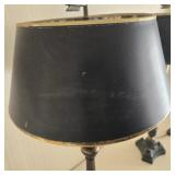 Antique Empire-Style Columnar Table Lamps - Pair