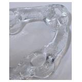 Pukeberg Ice Glass Candelabra by Staffan Gellerstedt - Scandinavian Modern Candle Holder