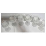 Creazioni Silvestri Murano Glass Rose Goblets & Gold Rim - Set of 6 - Made in Italy