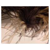 Vintage Chestnut Brown Ostrich Feather Boa