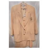 Vintage Christian Dior Wool 2 Piece Suit (Blazer & Skirt), Size 14