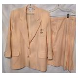 Vintage Christian Dior Wool 2 Piece Suit (Blazer & Skirt), Size 14