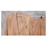 Vintage Christian Dior Wool 2 Piece Suit (Blazer & Skirt), Size 14