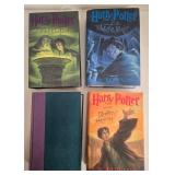 4 Harry Potter First Editions - Years 3, 5, 6, 7