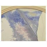 Wald Watercolor Art - Snowy Forest Scene 1986