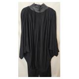 Daymor Couture Vintage 1980s Dress - Leather Collar & Batwing Sleeves, Size 12