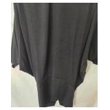 Daymor Couture Vintage 1980s Dress - Leather Collar & Batwing Sleeves, Size 12