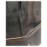 Vintage Black Wool Suit Set, Black with Crystal Embellishments - Size 14