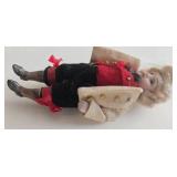 Antique German Bisque Dollhouse Sized Boy Jointed Doll Original Clothing - Late 19th Century