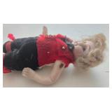 Antique German Bisque Dollhouse Sized Boy Jointed Doll Original Clothing - Late 19th Century