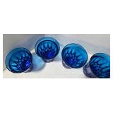 Noritake Perspective Blue Crystal Tumblers (Lot of 8)