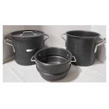 Calphalon Commercial Aluminum 8-Quart Stock Pots w/Lid & Strainer