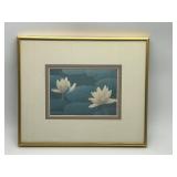 J Michael Galleries Framed Lotus Print - 12 1/2 x 10 1/2 in