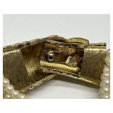 Carolee 20-Strand Bird Clasp Pearl Necklace - 16in Long