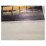 Les Kouba - MALLARDS AT DAWN Hand Signed Print UNCUT Piece