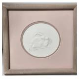 Bas-Relief Cast Paper Original Art - White Rabbit by Lyn Jutila (Signed)