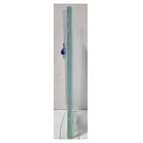 Mid Century Hand Crafted Glass Sculpture Vase