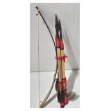 Pair of Totem Pole Figures & Dancers - Native American Souvenir Ak-Sar-Ben Gardens