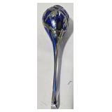 Three-Piece Set: Cobalt Blue Pitcher, Hand Blown Teardrop Ornament & Japanese Bowl (Lot of 3)