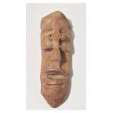 Miniature Wood Art Easels (2) & Polish Souvenir Doll & Hand-Carved Wood Face Collectibles