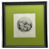 Sisters Etching 12 x 12 in - Signed by Artist (6/100)