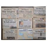 1991 Collection of Star Tribune Gulf War Newspapers