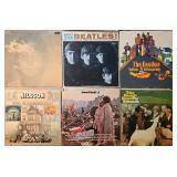 12 Vintage Vinyl Records - The Beatles, Paul McCartney, John Lennon, The Beach Boys, Woodstock