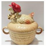 Regal Old McDonald 4-Piece Serving Set - Tea Pot & Sugar Bowl & Covered Butter Dish & Creamer