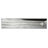 Lot of 3 Glass Rods of Varying Lengths - Signed
