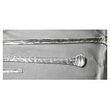 Lot of 3 Glass Rods of Varying Lengths - Signed