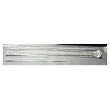 Lot of 3 Glass Rods of Varying Lengths - Signed