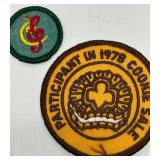 Vintage Lot of Girl Scout Memorabilia Including Kutmaster Utica NY USA Folding Knife, Girl Scout Pins & Patches