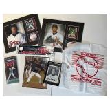 Minnesota Twins Memorabilia Lot Including Rod Carew signature Print & 1987 Championship Drive Banner