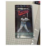 Minnesota Twins Memorabilia Lot Including Rod Carew signature Print & 1987 Championship Drive Banner