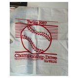 Minnesota Twins Memorabilia Lot Including Rod Carew signature Print & 1987 Championship Drive Banner