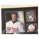 Minnesota Twins Memorabilia Lot Including Rod Carew signature Print & 1987 Championship Drive Banner