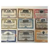 Vintage Stock Certificates Collection – Early 1900s U.S. Corporations (Lot of 9