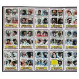 Topps 1979 NFL Team Leaders Cards Uncut in Two Large Pieces