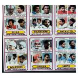 Topps 1979 NFL Team Leaders Cards Uncut in Two Large Pieces