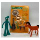 Vintage Gumby Cowboy Adventure Costume Set with Gumby & Pokey Figures - No. 8121