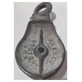 Vintage Snatch Block Pulley - B & LB Co Boston USA