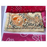 Vintage Bandana Collection - Assorted Color Pattern Bandanas Including Tito