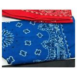 Vintage Bandana Collection - Assorted Color Pattern Bandanas Including Tito